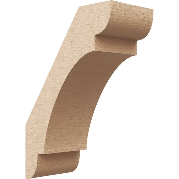 Ekena Millwork 5-inch W x 10-inch D x 14-inch H Olympic Rough Cedar Woodgrain TimberThane Knee Brace, Primed BRCUR05X10X14OLYRCPR - main